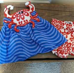 Mud Pie coordinating crab outfit